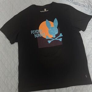 Men’s Psycho Bunny Graphic Tshirt - Size L 100% Pima Cotton